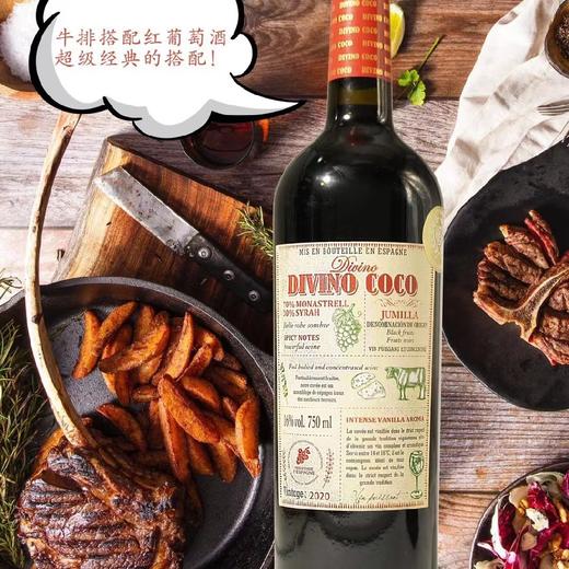 好喝爆款！中国累计销售50万支！西班牙ZUI具声望葡萄酒大赛金奖！——西班牙胡米亚产区迪维诺可可红葡萄酒750ml*1支 商品图1