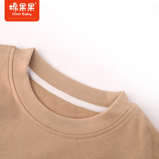 棉果果冬季新品内衣家居中大童140-160码暖姜套头套装M411302423720 商品图4