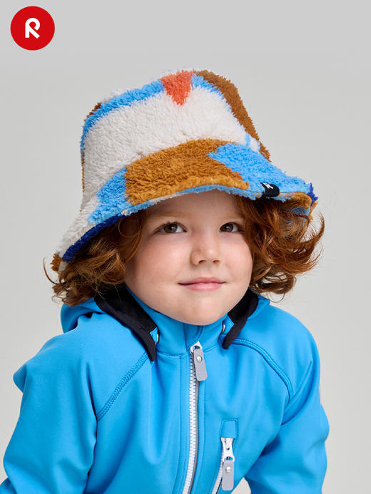 reima男女儿童帽子大童秋冬新款保暖可爱休闲摇粒绒渔夫帽 商品图3