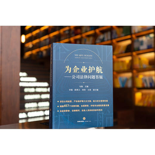 为企业护航：公司法律问题答疑  马俊主编 辛瑞 阴秀王 刘莹 王贵副主编 商品图1