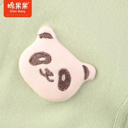 棉果果冬季新品内衣家居暖姜3A抗菌对开连体衣M411722423707 商品图3