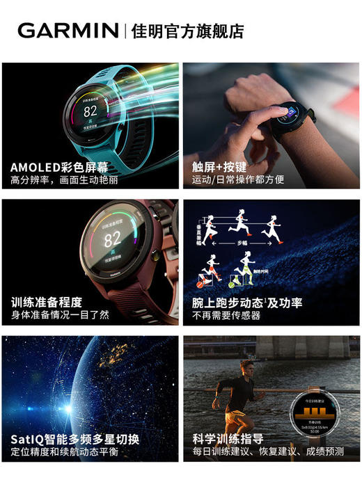 Garmin 佳明 Forerunner 265/265S 专业运动手表 商品图3