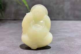 【御珠宫坊】白玉弥勒佛挂件