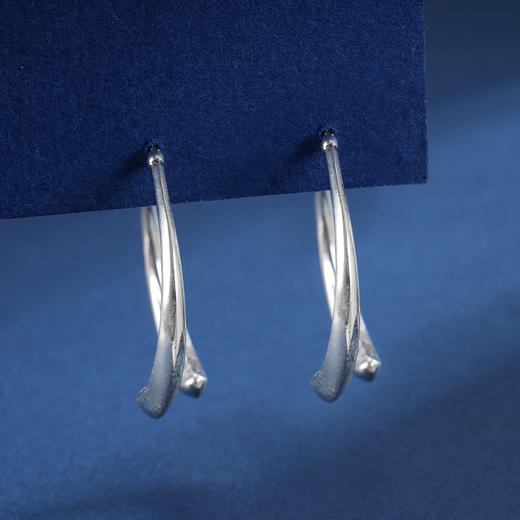 子佩集S925银【月缘】耳钉【USE023】2309 商品图5