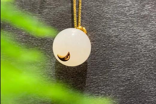 【御珠宫坊】金镶羊脂白玉珠月兔 商品图1