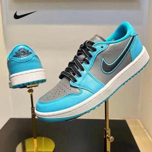 Nike AJ1 Low 蓝灰高尔夫时尚运动球鞋 商品图0