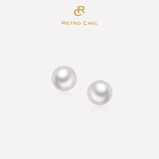 【沈梦辰同款】Retro Chic 意大利复古时尚首饰 花豹耳钉（白色，麻灰） 商品图0