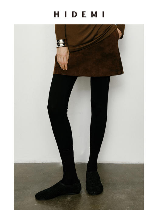 HIDEMI 美利奴超细羊毛弹力收身显瘦针织打底裤legging 商品图6