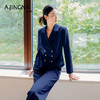 【商场同款】阿菁娜修身双排扣法式女西装外套A28Q108002 商品缩略图2