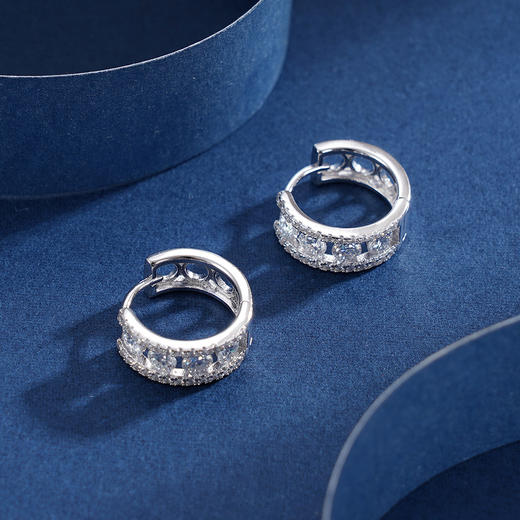 子佩集S925银【韵秀】耳环【EL020241】扣环耳圈2309 商品图1