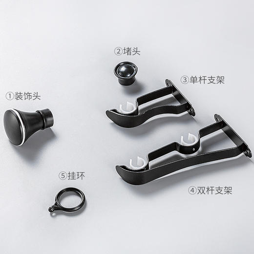 #罗马杆#金蝉现代铁艺罗马杆 商品图4