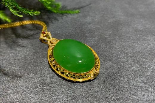 【御珠宫坊】金镶碧玉吊坠 商品图4