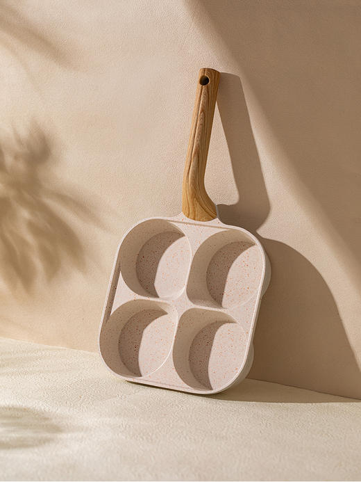 摩登主妇鸡蛋汉堡锅加深四孔煎锅早餐锅煎蛋神器家用不粘锅煎蛋锅 商品图0