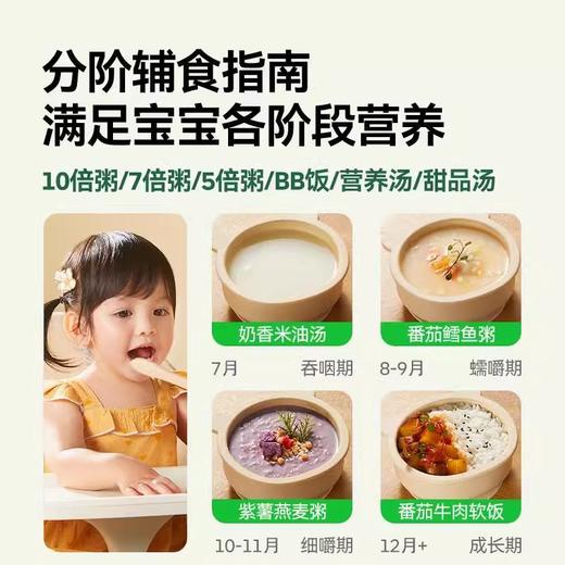 一刻间微压电炖锅 宝宝煮粥锅婴儿辅食炖盅隔水炖家用陶瓷bb煲粥锅 商品图1