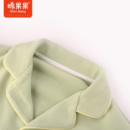 棉果果冬季新品内衣家居中小童90-130码3A抗菌暖姜对开套装M411304423715 商品图2