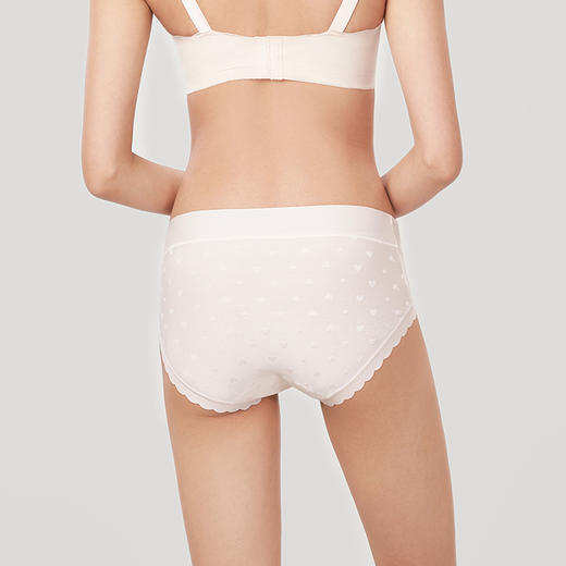 都市丽人快乐妈咪内裤功能系列适合孕早期孕中期人棉提花孕妇裤低腰三角女士内裤LK37A6 商品图3