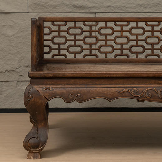 清 红木攒接十字海棠三围屏罗汉床 商品图1