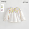 马克珍妮秋装女童碎花翻领全棉长袖打底衫231525 商品缩略图0