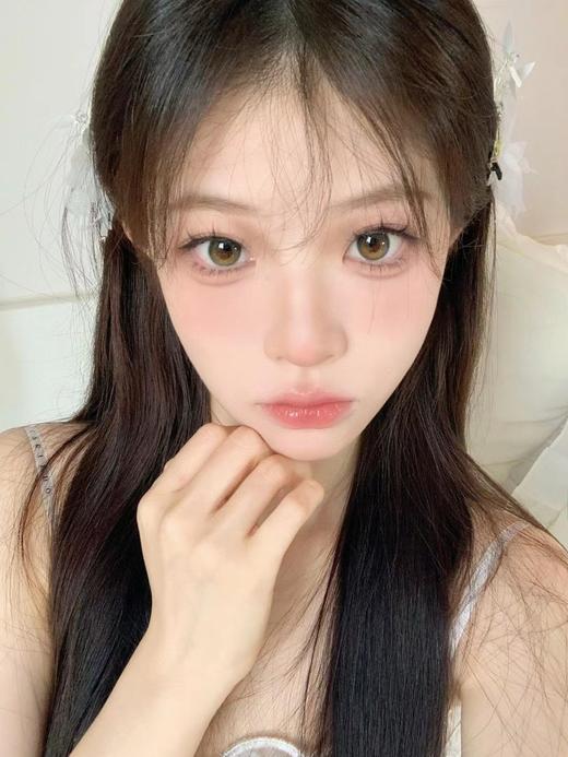 leenscolor 碎钻泪光 14.5mm 年抛两片装 abu实拍试色 商品图3