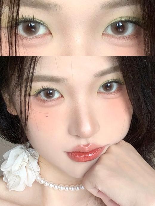 loveiikira日抛 水嘟嘟 棕 14.2mm 日抛无售后！！非离子  abu试色 商品图1