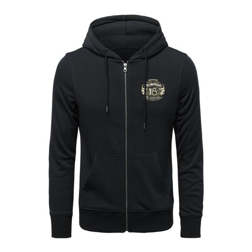 18周年英雄会A款毛圈拉链带帽卫衣开衫机车越野图原创设计团队服 NMT-2030 商品图2