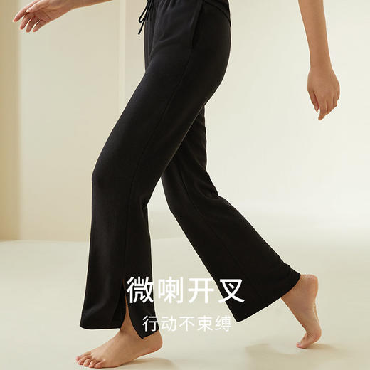 【暖暖家居裤】金三塔桑蚕丝拉绒家居裤女贴肤保暖可外穿秋冬长裤  YZFDD901 商品图1