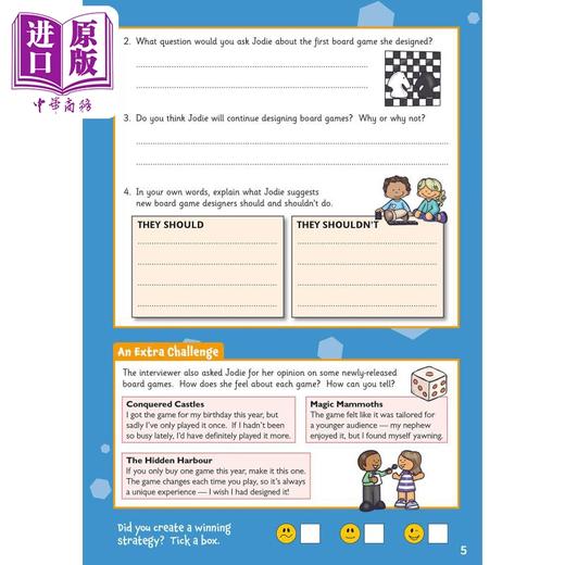 【中商原版】英国原版CGP教辅 New English Comprehension Activity Book 8-9岁英语理解活动书 家庭学习 英文原版 进口图书 商品图3