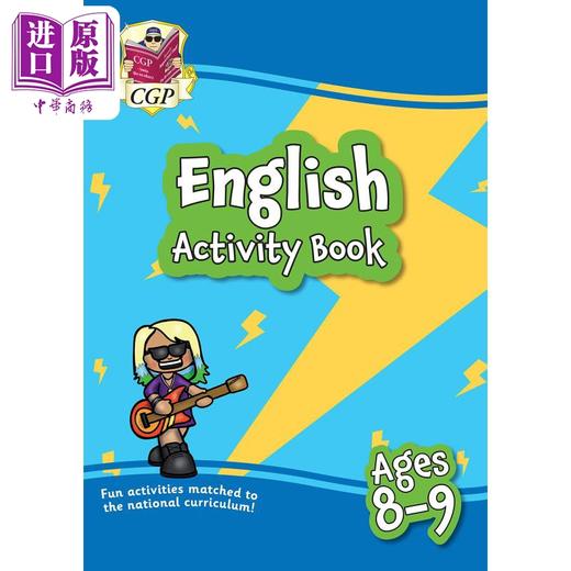 【中商原版】英国原版CGP教辅 New English Activity Book 8-9岁英语活动手册 适合家庭学习 英文原版 进口图书 商品图0