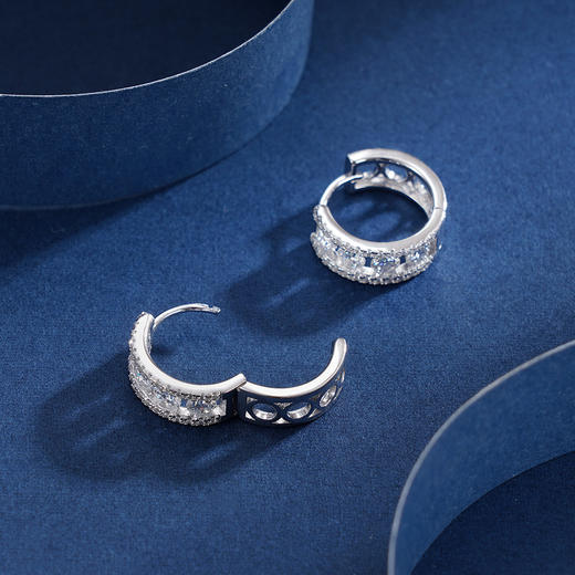 子佩集S925银【韵秀】耳环【EL020241】扣环耳圈2309 商品图4