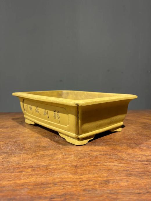 紫砂刻山水纹长方型花盆，顺丰包邮 商品图12