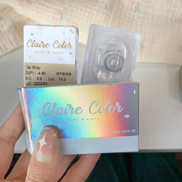 CLAIRECOLOR 年抛隐形眼镜 泰酷辣 14.2mm 1副/2片 左右度数可不同-VVCON美瞳网7