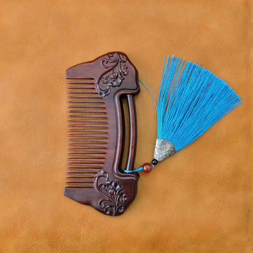 紫檀梳°同心锁 商品图0