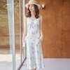 娜璐多 茶歇法式高级感印花吊带连衣裙2023新款收腰显瘦气质碎花裙小清新 商品缩略图1