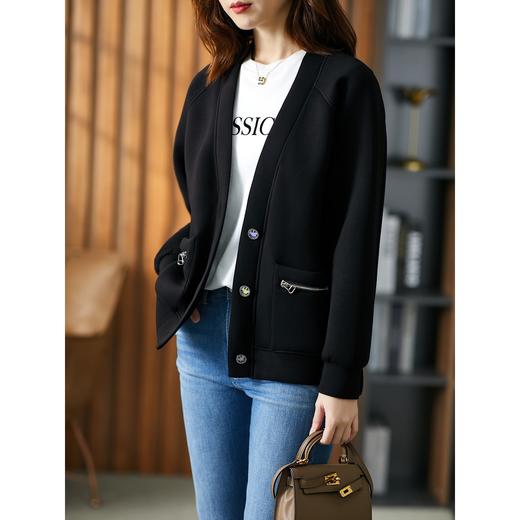 【现货7天】设计感短外套女2023秋季新款韩版宽松显瘦时尚减龄夹克上衣 商品图4