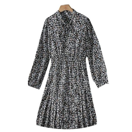 娜璐多 秋季新款女装碎花连衣裙马甲套装洋气复古风裙子两件套休闲 商品图4