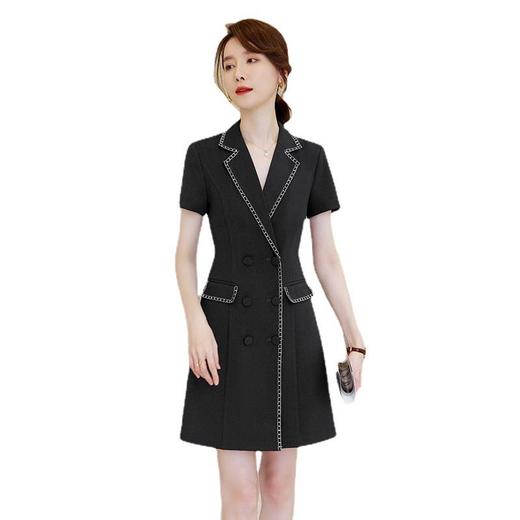 娜璐多 高级感通勤西装连衣裙女拼接收腰显瘦裙子2023夏季新款轻熟气质女 商品图4