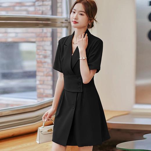 娜璐多 西装连衣裙女2023夏季新款高级感气质工作服小个子收腰职业裙子女 商品图1