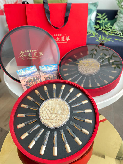 时来运转圆盘礼盒-冬虫夏草西洋参双拼 商品图4