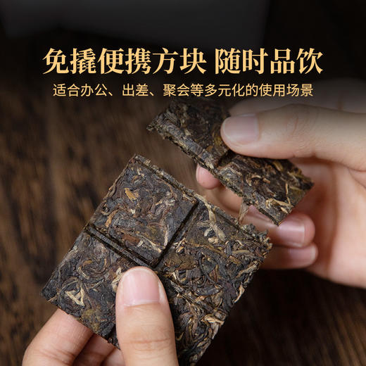 2023年五星砖王30g/盒免撬小方片云南布朗山古树春茶浓强甘甜普洱生茶 商品图1