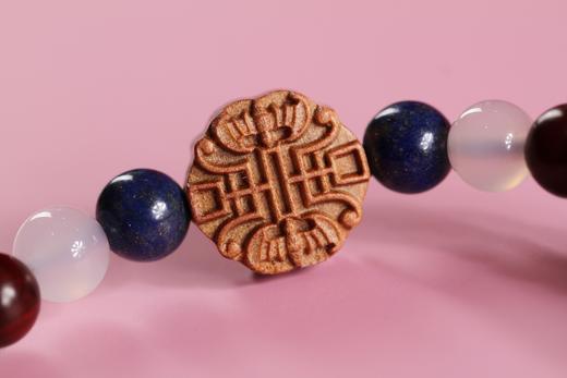 XYZT0077°小叶紫檀带金星佛珠女手饰 商品图1