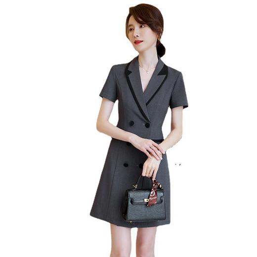 娜璐多 高级感西装连衣裙女夏季气质职业2023年夏季新款OL通勤裙子女薄款 商品图4