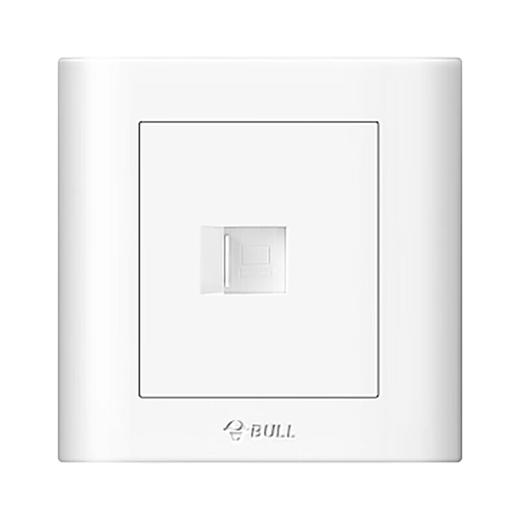 【DZ】公牛BULL G32系列86型暗装墙壁开关电脑插座(白色) 商品图1