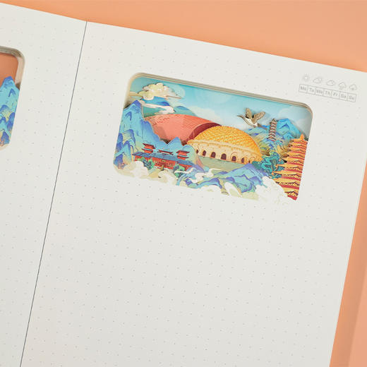 牛首山文创笔记本加厚a5简约记事本商务皮面工作会议记录本日记本 商品图1