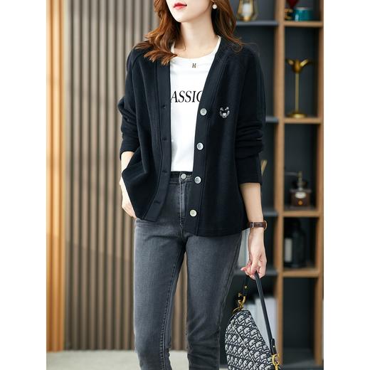 【现货7天】刺绣短外套女百搭2023秋季新款夹克外套短款韩版宽松休闲上衣 商品图0