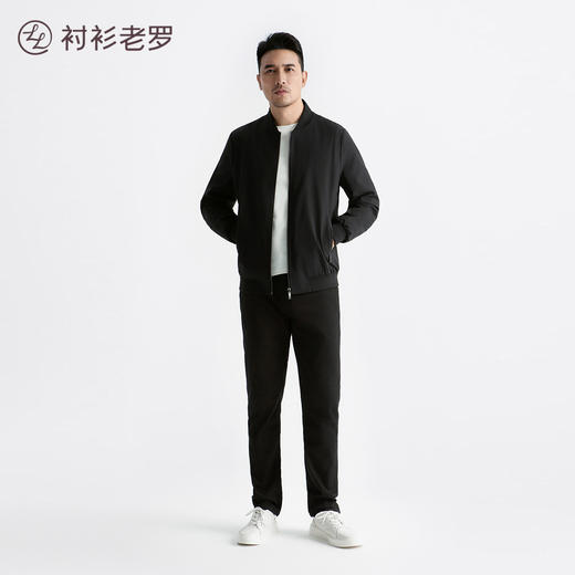 【风尚系列】休闲棒球领夹克防风保暖修身男士237X0J503N 商品图2