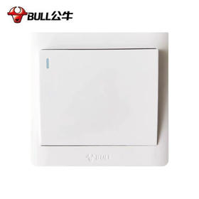 【DZ】公牛BULL G32系列86型暗装墙壁开关一开多控(白色)