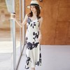 娜璐多 法式茶歇连衣裙高级感国风印花水墨画吊带长裙新中式女装夏款百搭 商品缩略图2