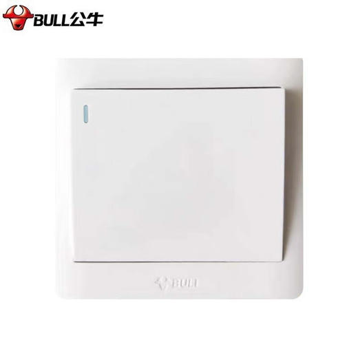 【DZ】公牛BULL G32系列86型暗装墙壁开关-开单控(白色) 商品图1