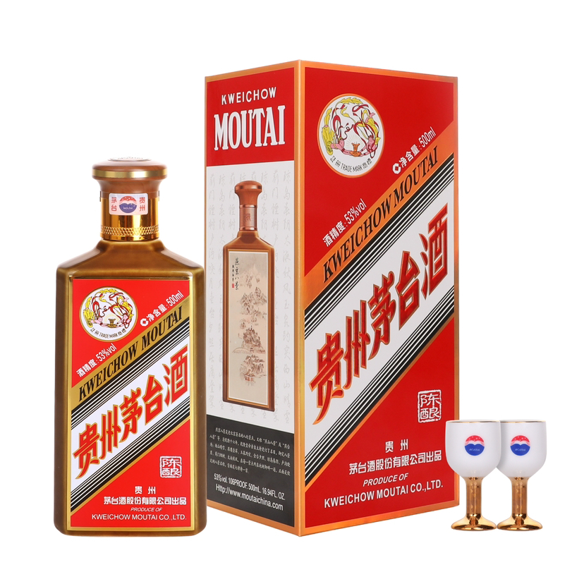 贵州茅台酒 2024年新品陈酿燕京八景500ml 53度酱香型白酒