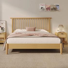 喜梦宝现代简约原木风北欧卧室双人床家用套装组合 温莎系列